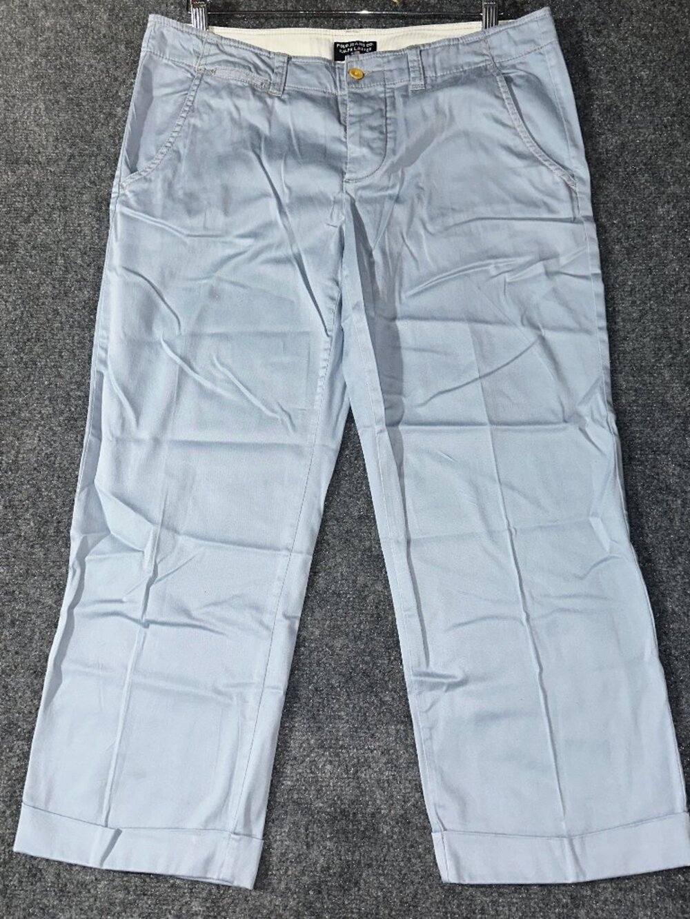 Polo Jeans Co Ralph Lauren Pants Womens 8 Blue Cotton Stretch Crop Straight